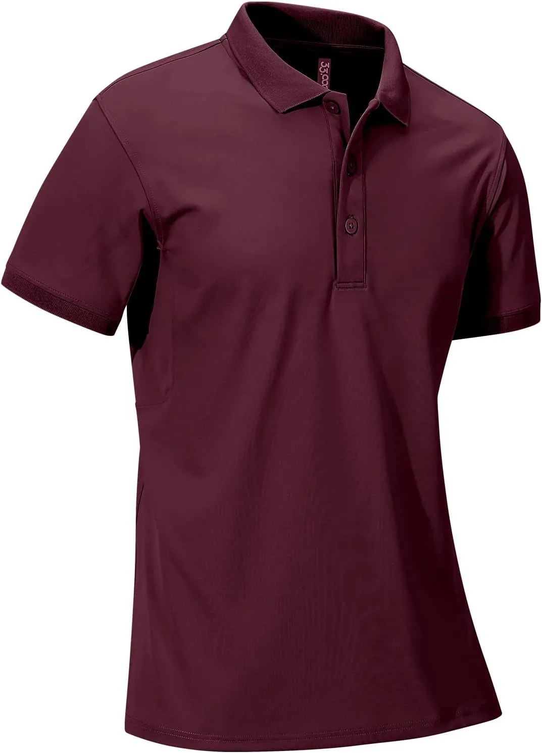 33,000ft Men's Golf Polo Shirts Short Sleeve Dry Fit Casual Workout Sports Athletic Tennis Performance Collared T-Shirt