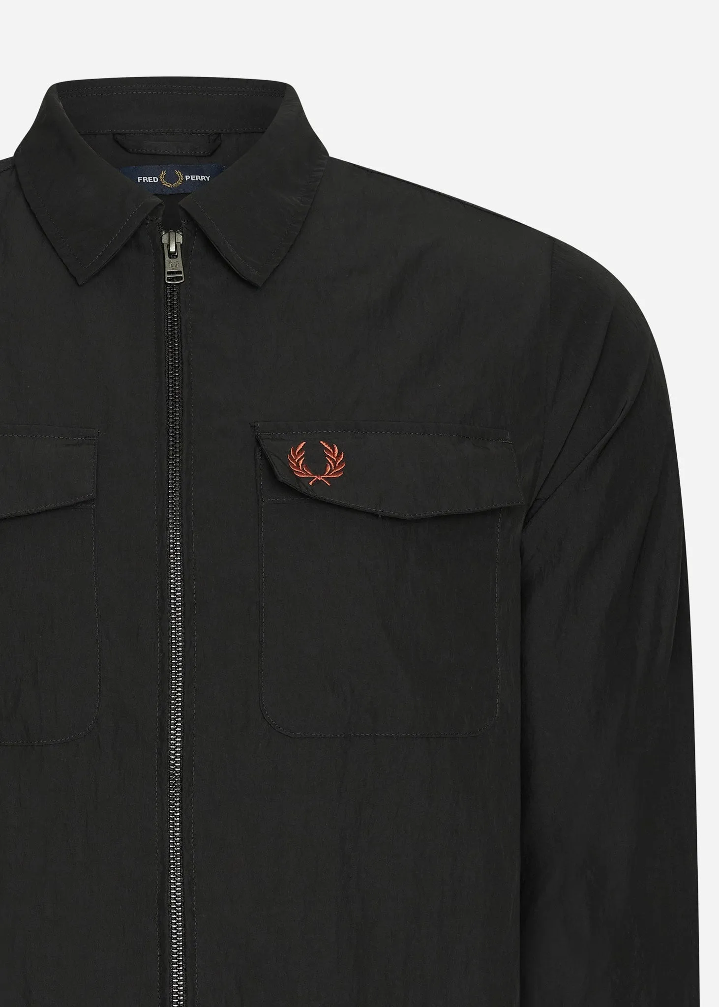 A Zip overshirt - black