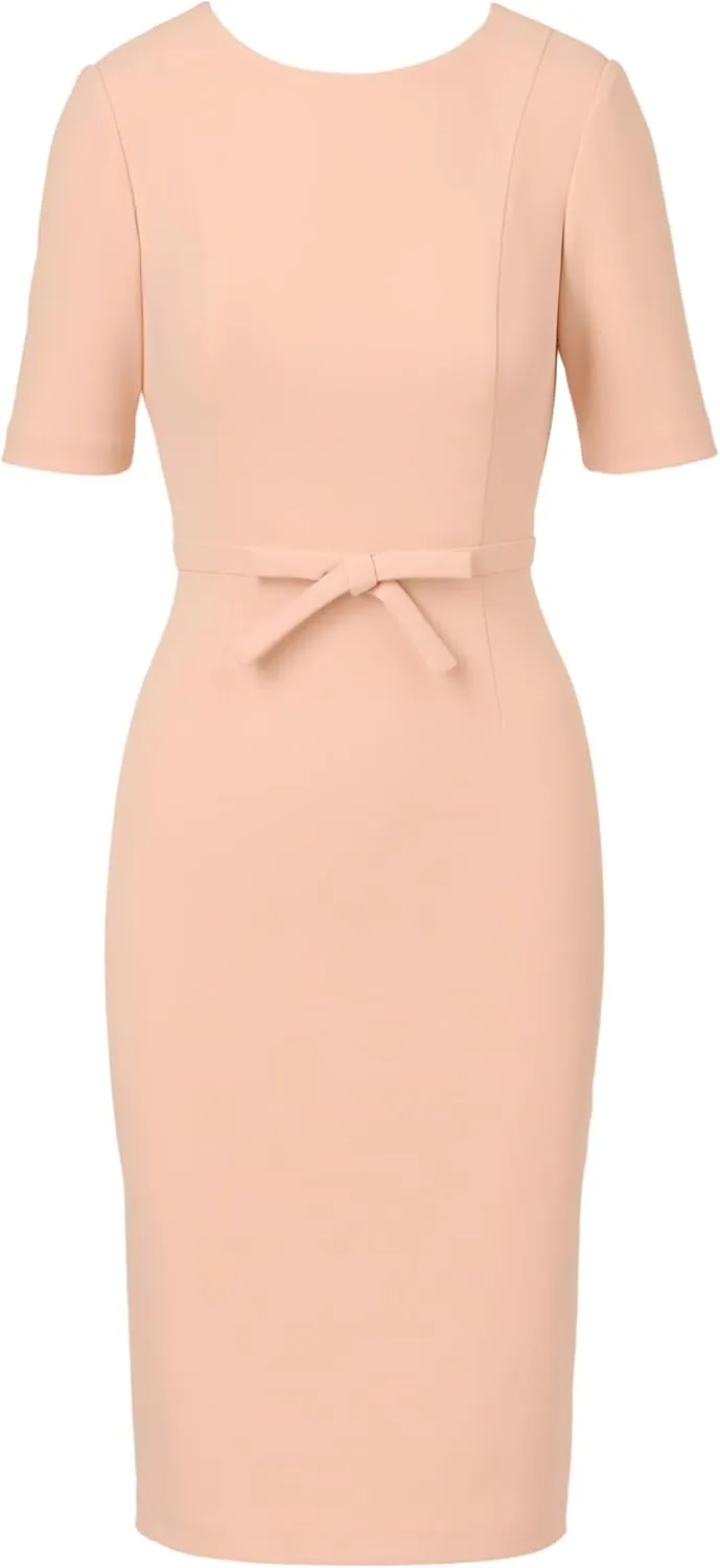 Adrianna Papell Women's Mini Bow Front Sheath Dress