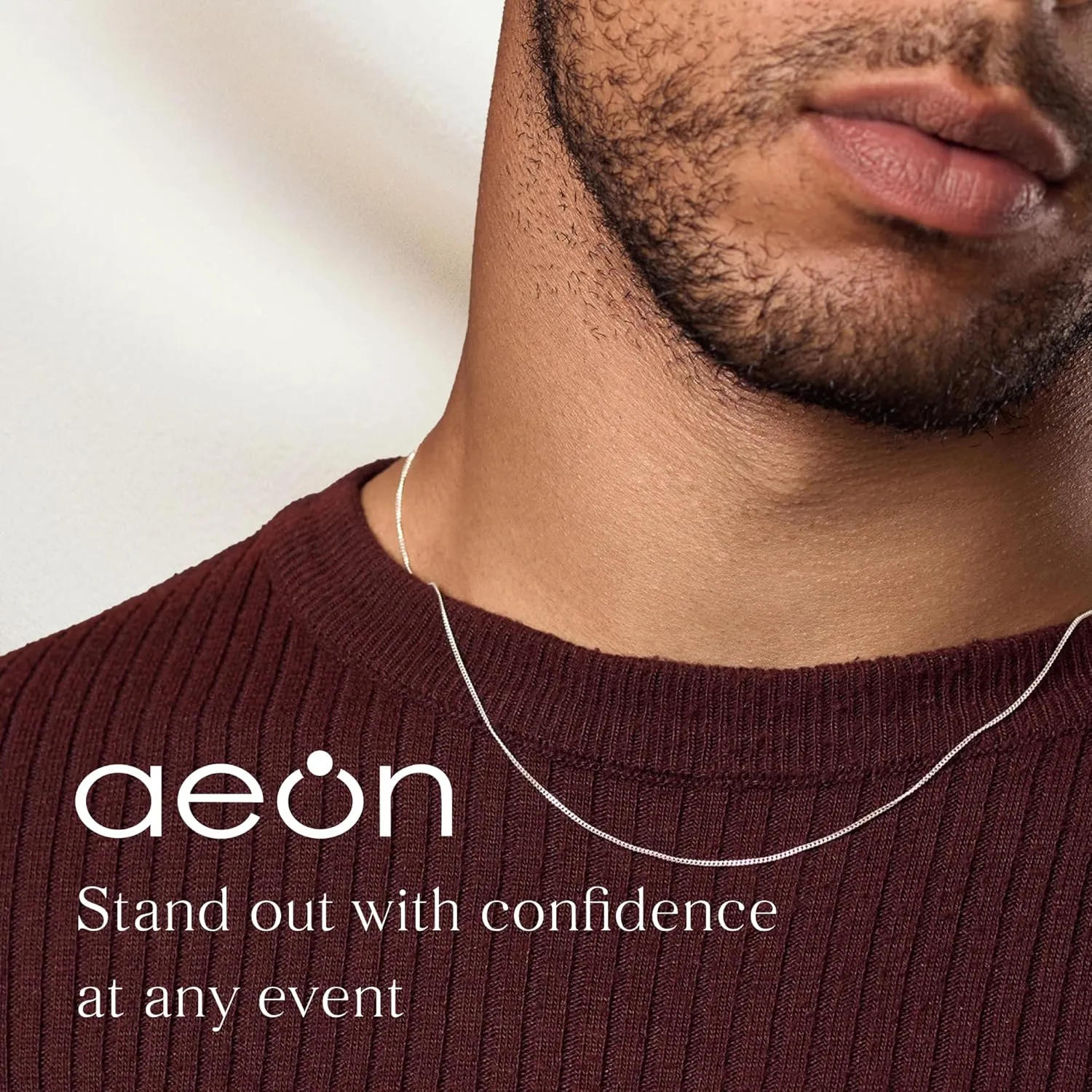 Aeon Jewelry 925 Sterling Silver Necklace - 1mm Diamond Cut Curb Chain Necklace | Choose from 16" -30" Chain | For Layered Looks, Gifts or Pendant Replacements | With Polishing Cloth & Pouch Bag