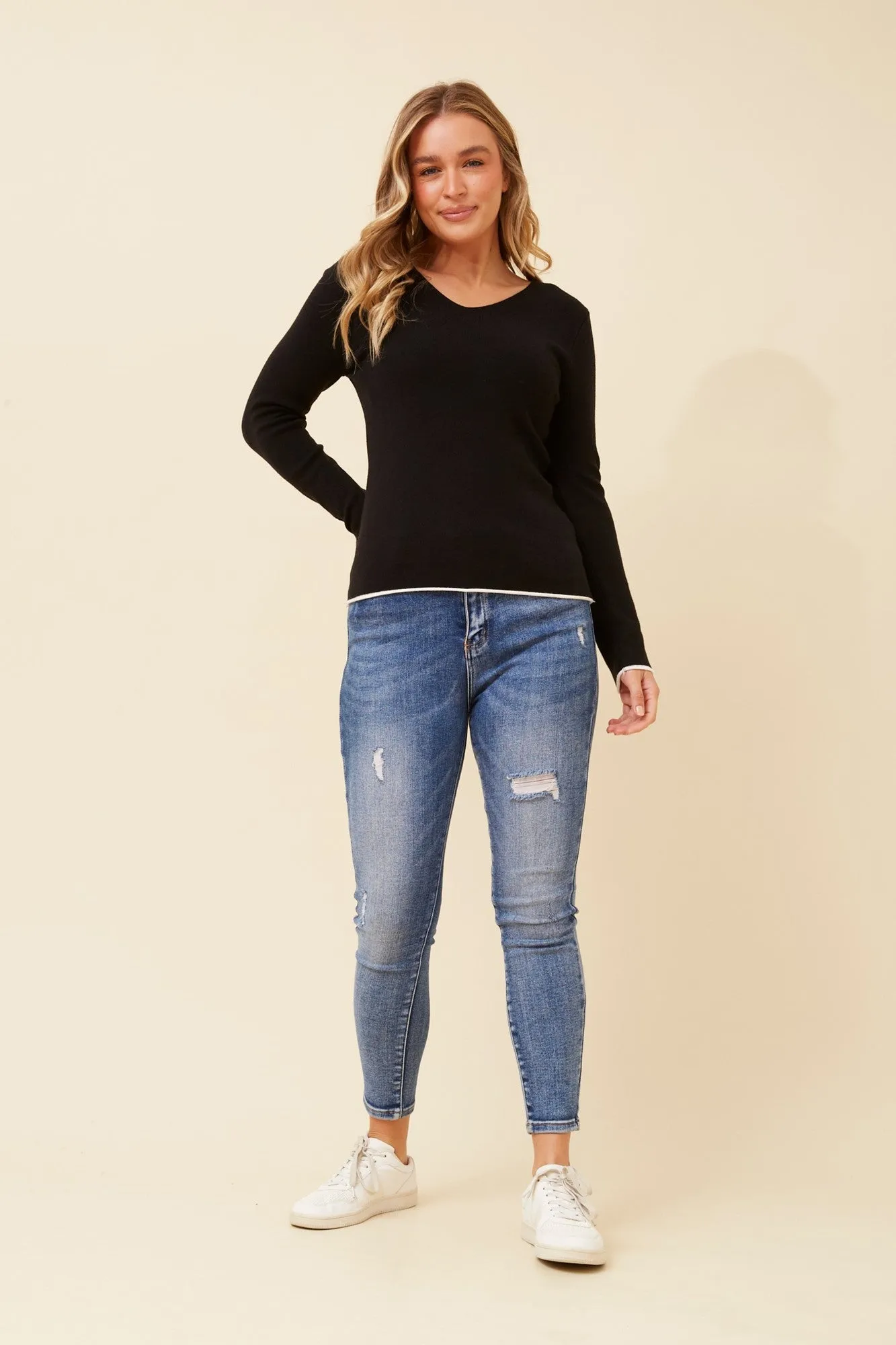 APOLLONIA KNIT PULLOVER