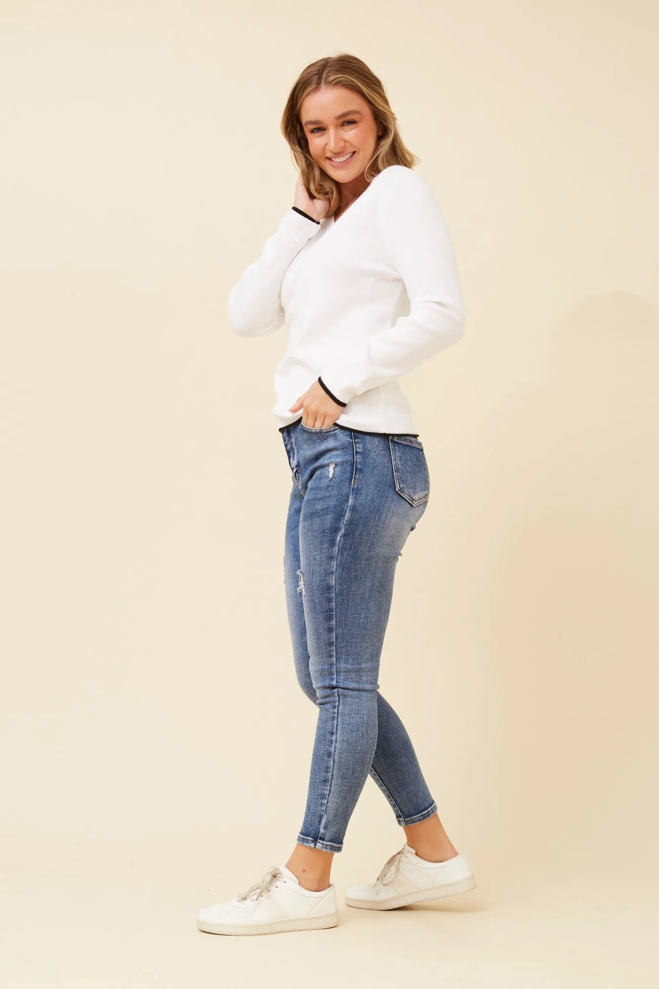 APOLLONIA KNIT PULLOVER