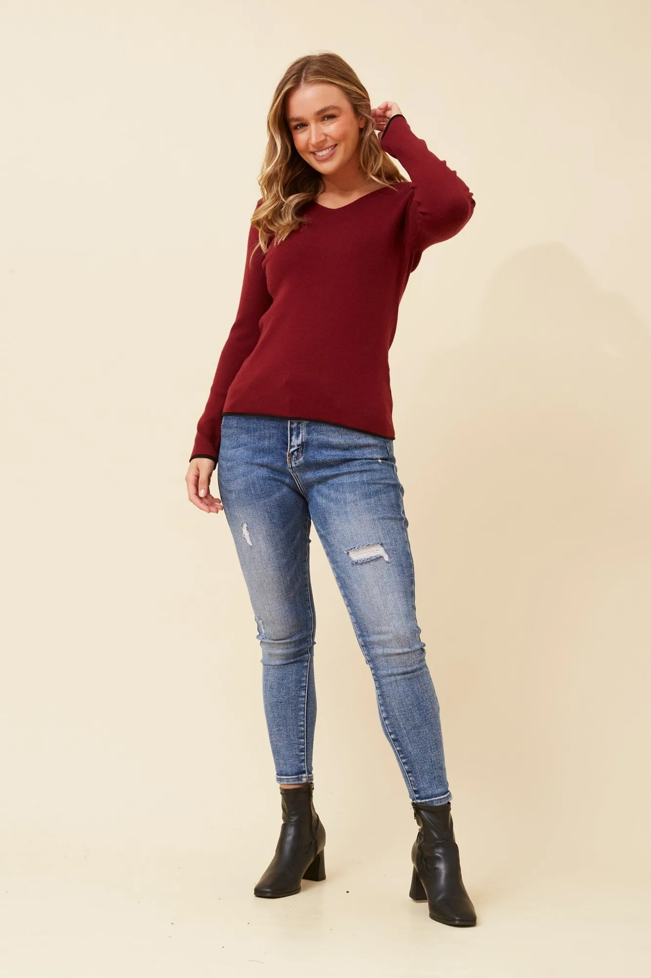 APOLLONIA KNIT PULLOVER