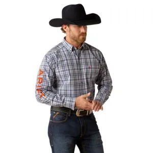 Ariat Men's Pro Series Team Orion Classic Fit Navy Long Sleeve Shirt