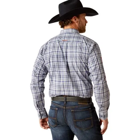 Ariat Men's Pro Series Team Orion Classic Fit Navy Long Sleeve Shirt