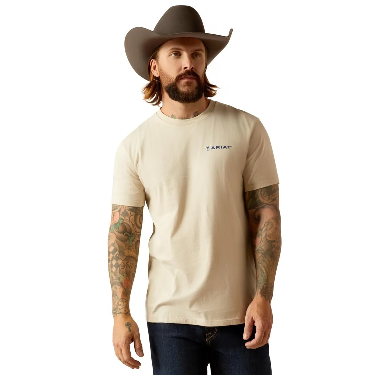 Ariat Men's Stamped Seal T-Shirt, Natural