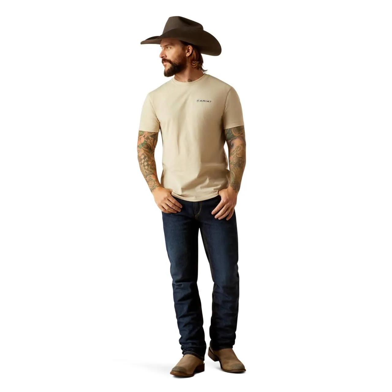 Ariat Men's Stamped Seal T-Shirt, Natural
