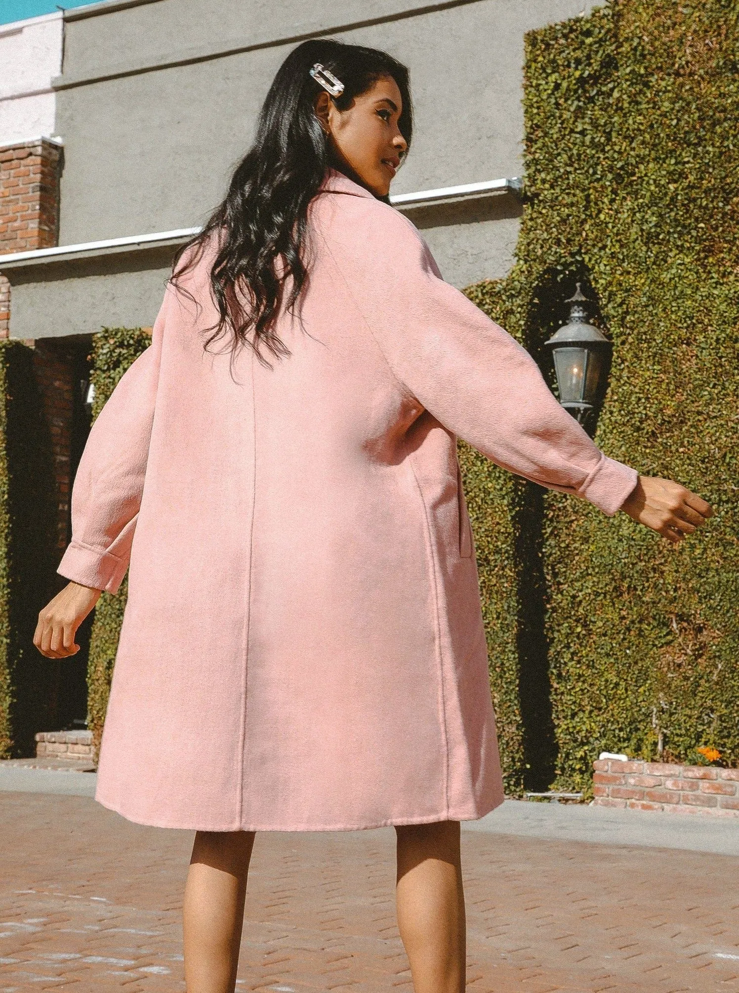 Audrey Balloon Sleeve Wool Coat | M.USE