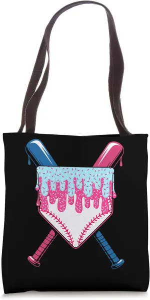 Baseball Drip For Boys Ice Cream Drip Youth Boys Baseball Tote Bag