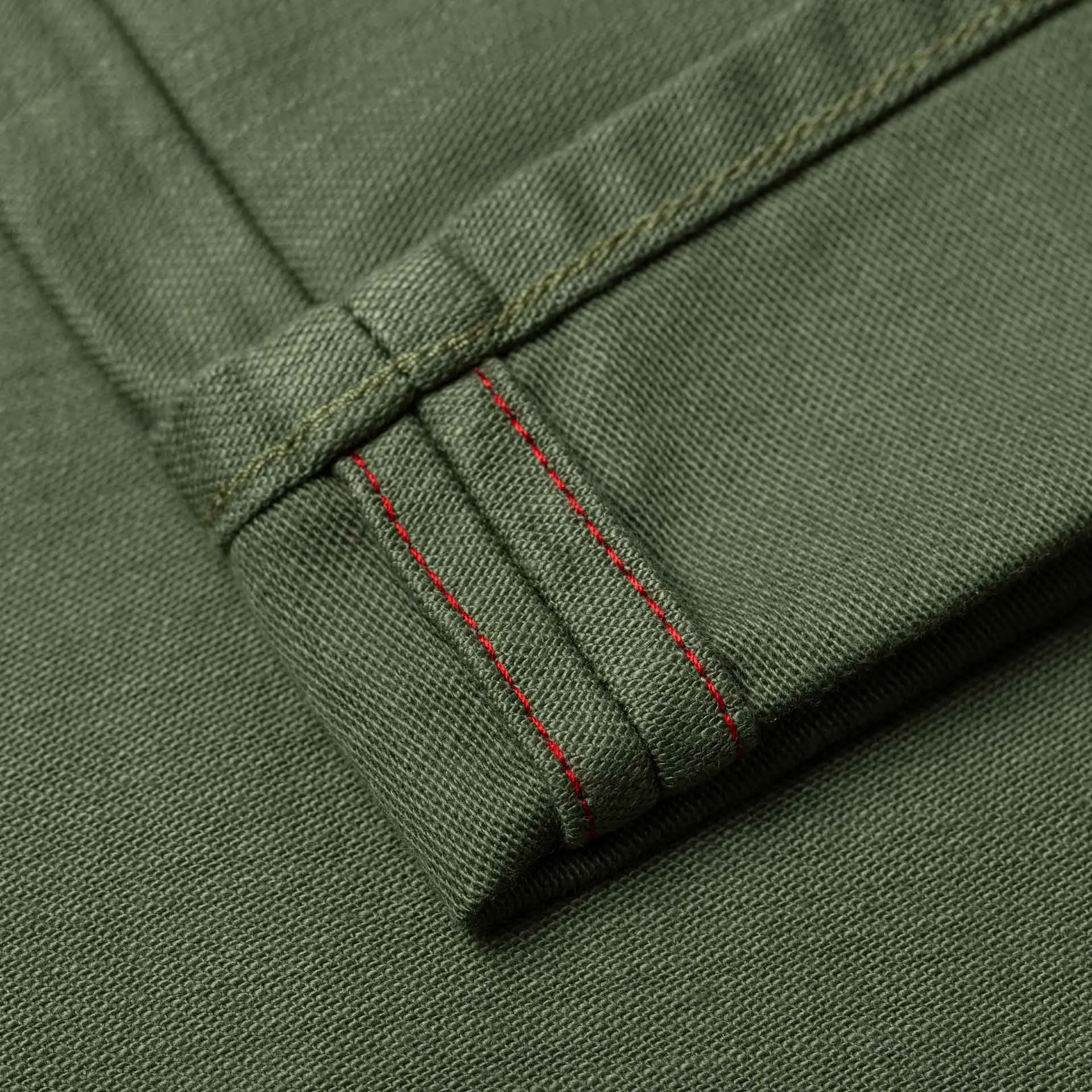 BC-01 TAPERED CHINO 10 oz. army green military twill