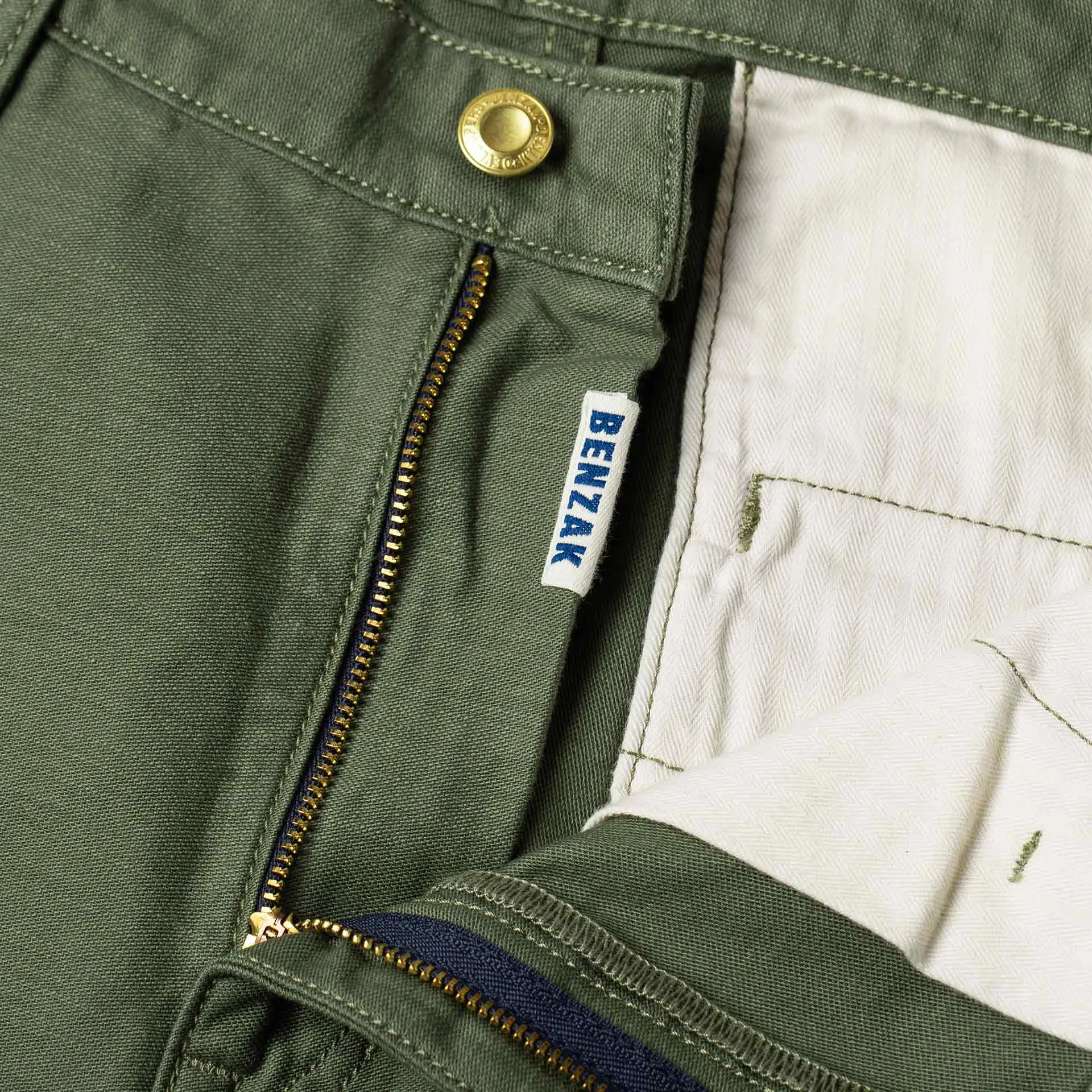 BC-01 TAPERED CHINO 10 oz. army green military twill
