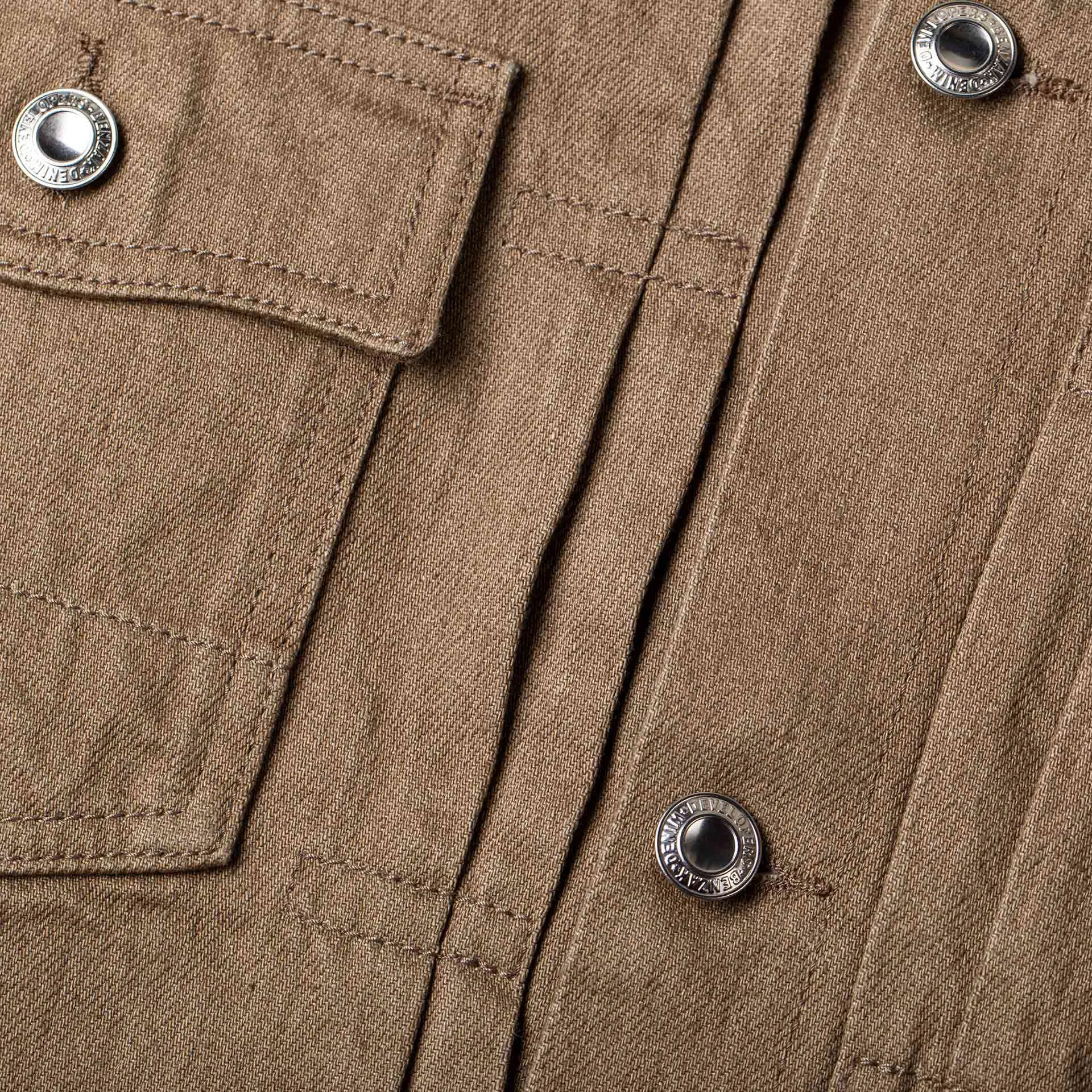 BDJ-T2 TYPE II JACKET 12.5 oz. mineral brown hemp selvedge