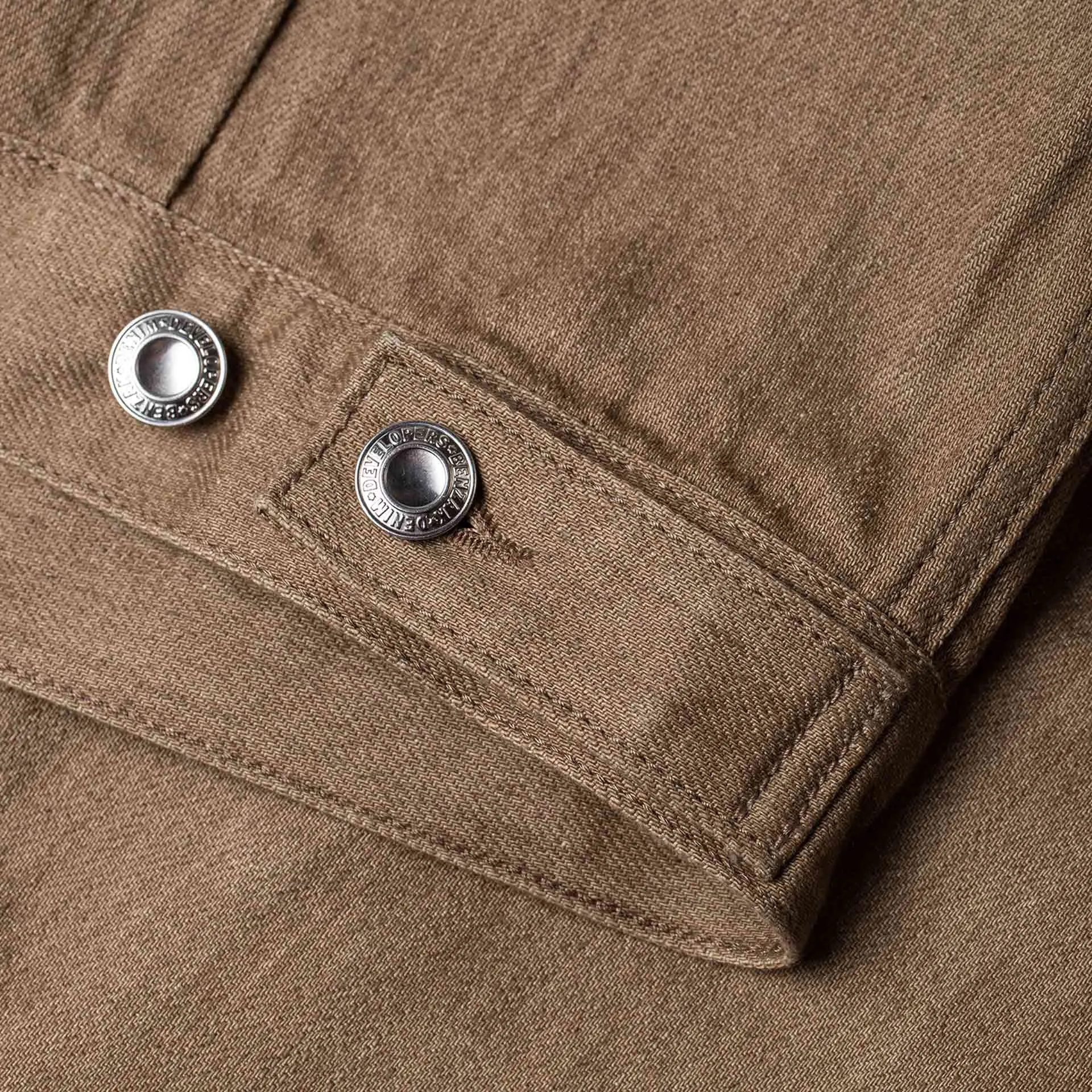 BDJ-T2 TYPE II JACKET 12.5 oz. mineral brown hemp selvedge