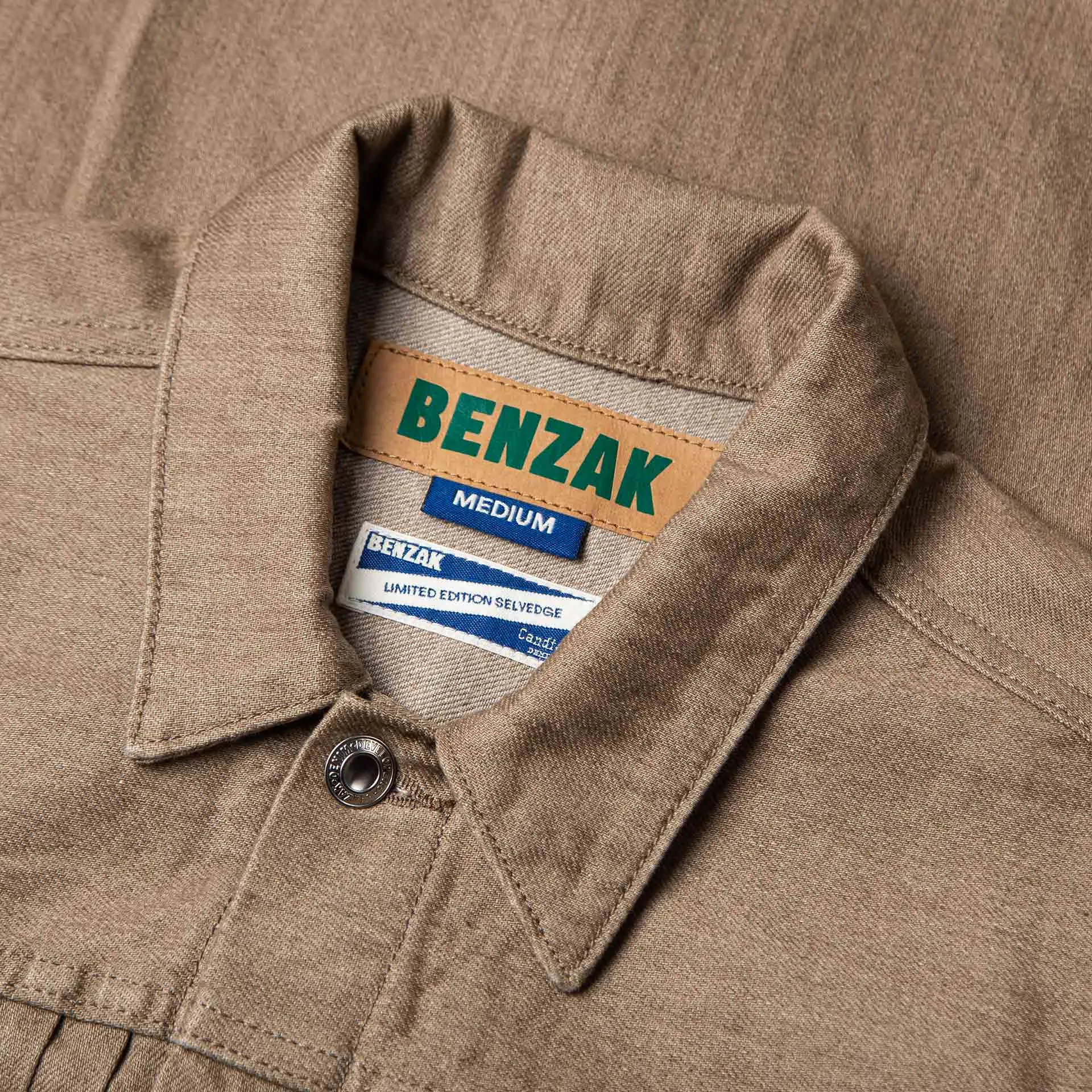 BDJ-T2 TYPE II JACKET 12.5 oz. mineral brown hemp selvedge