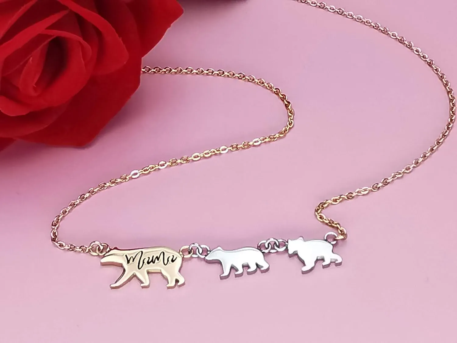 Beffy Mama Bear Necklace for Mom