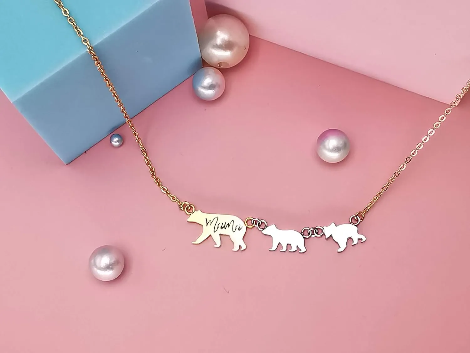 Beffy Mama Bear Necklace for Mom