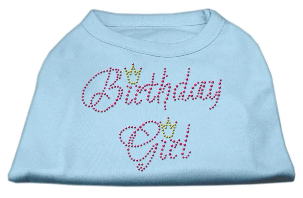 Birthday Girl Rhinestone Shirt Baby Blue XXL (18)