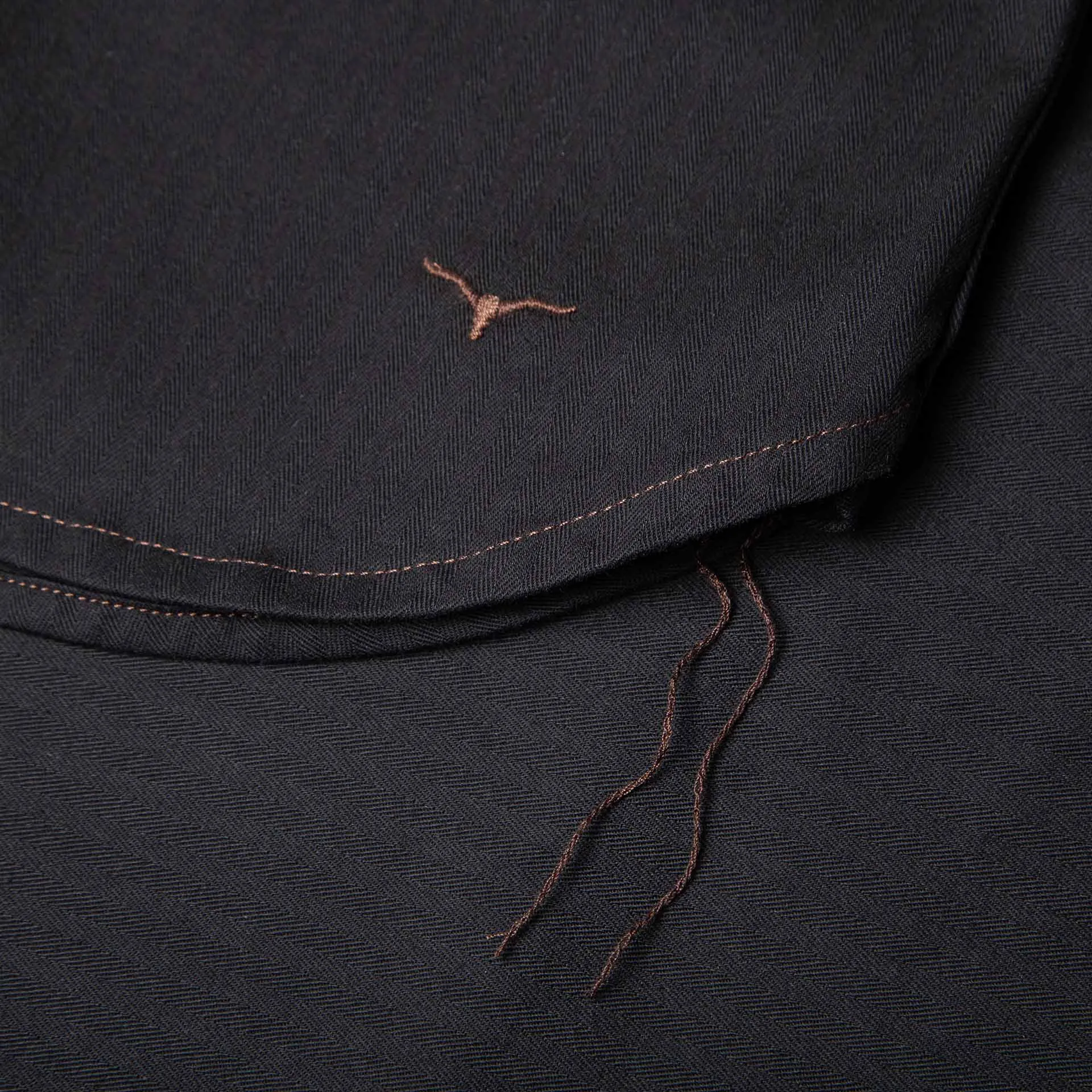 BWS-02 UTILITY SHIRT 8 oz. black herringbone