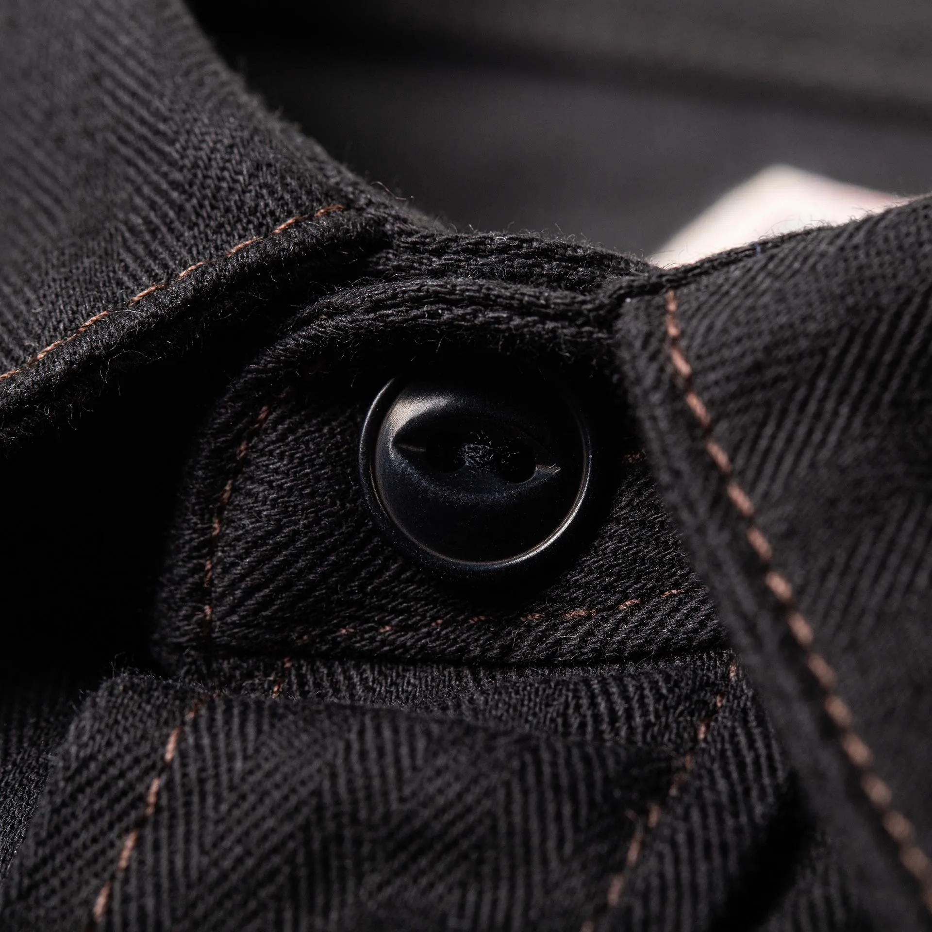 BWS-02 UTILITY SHIRT 8 oz. black herringbone