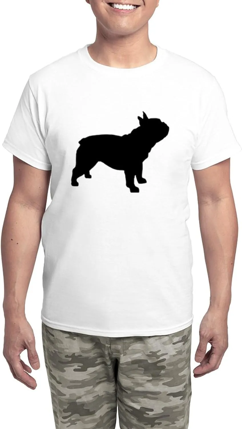 CafePress French Bulldog Men's Light Pajamas Men's Novelty Light Pajama Set, Comfortable PJ Sleepwear