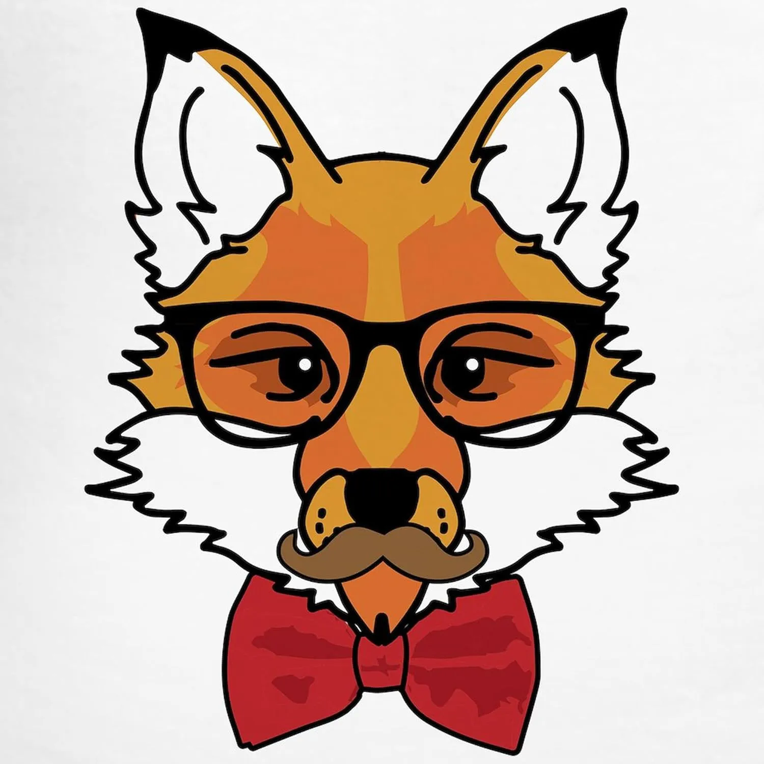 CafePress Hipster Fox Men's Light Pajamas Men's Novelty Light Pajama Set, Comfortable PJ Sleepwear