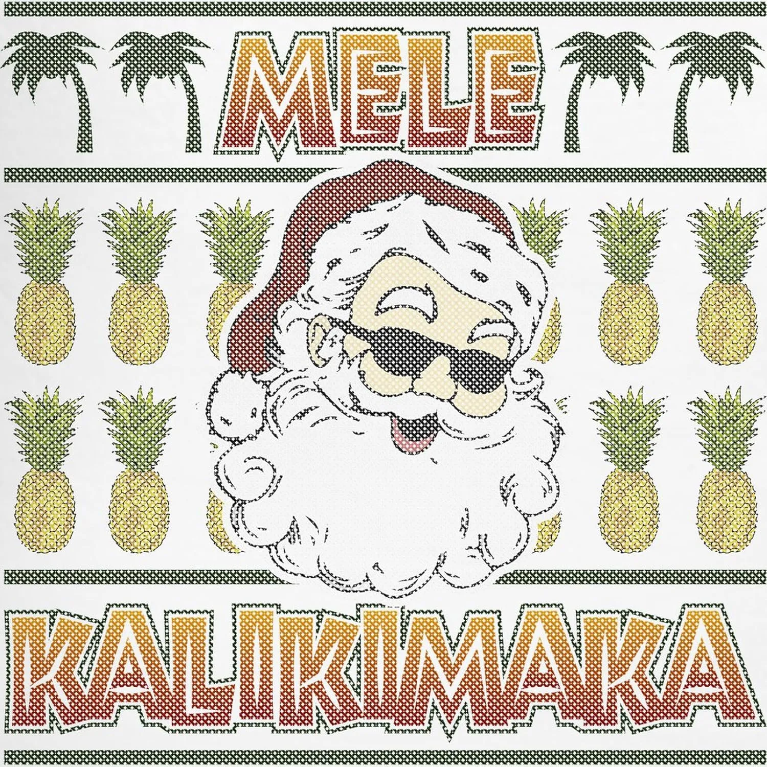 CafePress Mele Kalikimaka Men's Light Pajamas Men's Novelty Light Pajama Set, Comfortable PJ Sleepwear