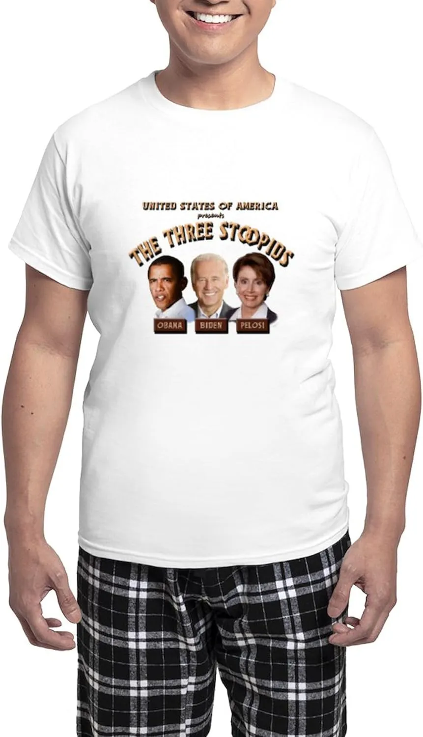 CafePress The Three Stoopids Men's Light Pajamas Men's Novelty Light Pajama Set, Comfortable PJ Sleepwear
