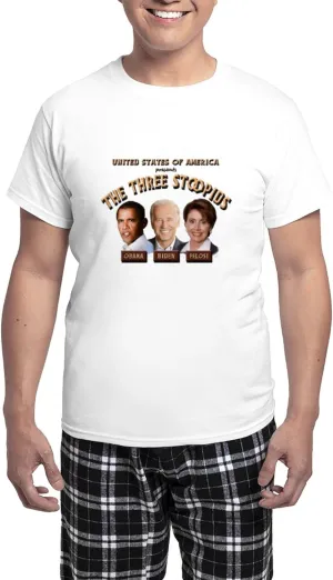 CafePress The Three Stoopids Men's Light Pajamas Men's Novelty Light Pajama Set, Comfortable PJ Sleepwear