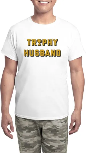 CafePress Trophy Husband Men's Light Pajamas Men's Novelty Light Pajama Set, Comfortable PJ Sleepwear