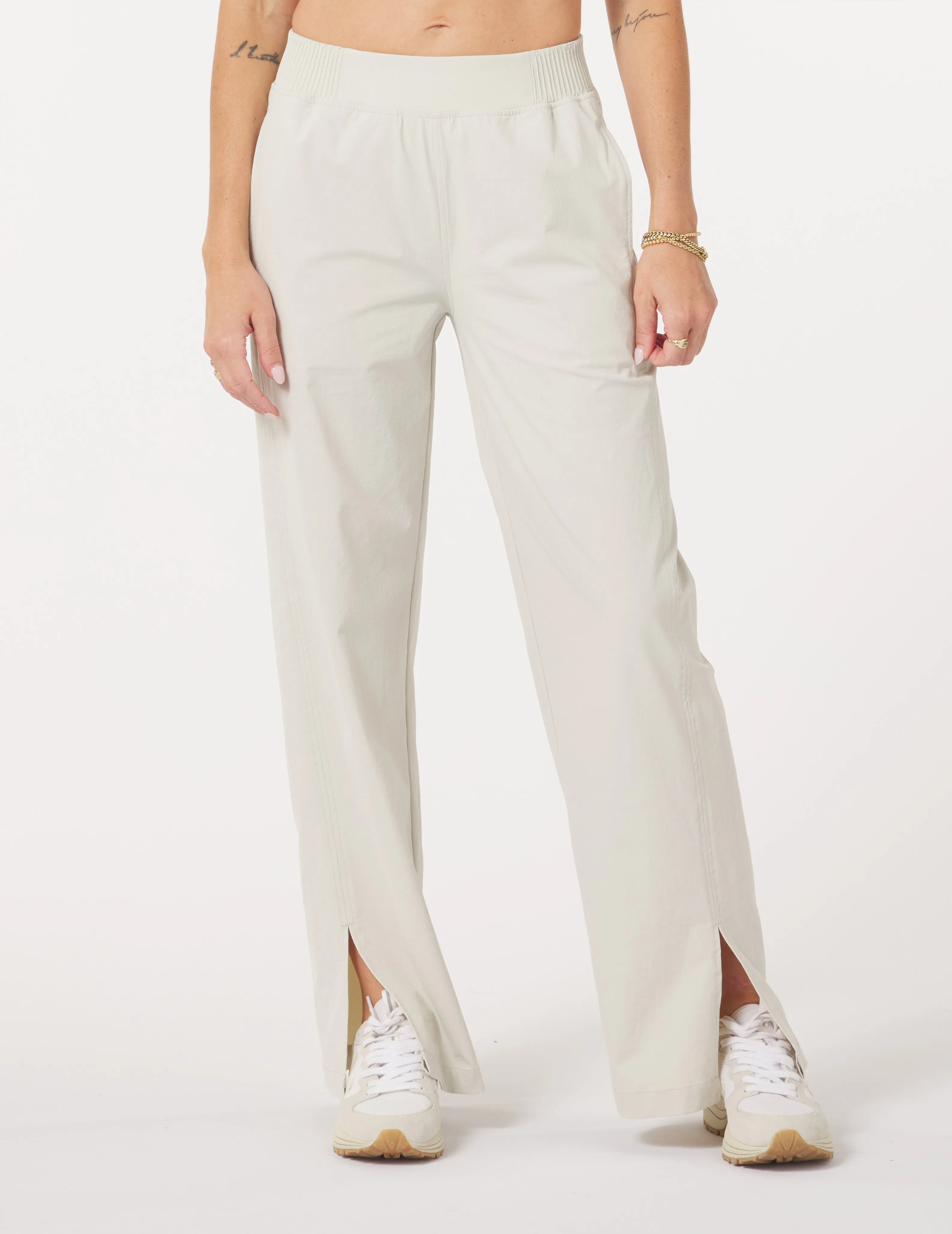 Charlotte Relaxed Pant: Oatmilk