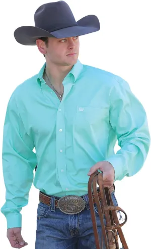 Cinch Men's Classic Fit Long Sleeve Button One Open Pocket Solid Basic
