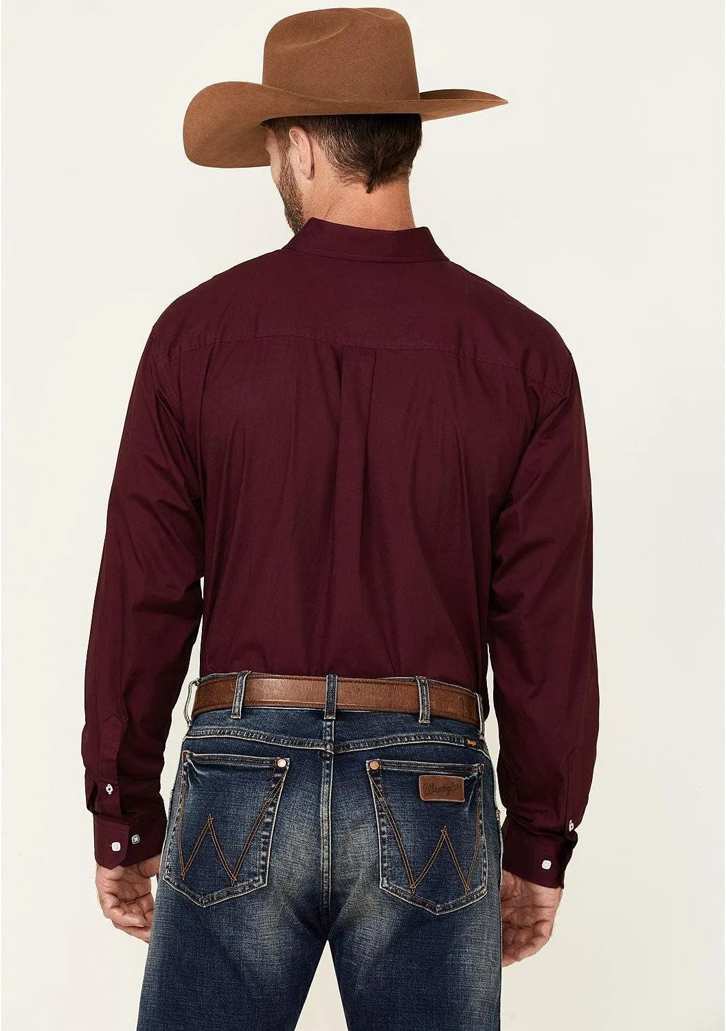 Cinch Men's Classic Fit Long Sleeve Button One Open Pocket Solid Basic