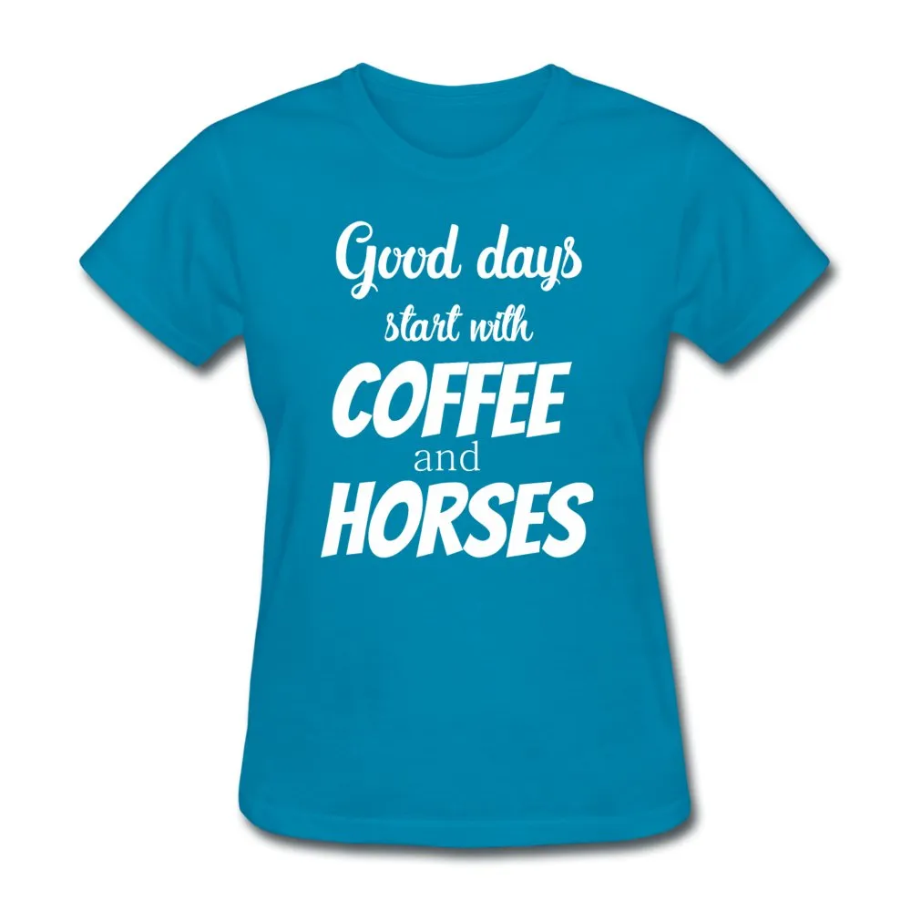 Coffee and horses Women's T-Shirt