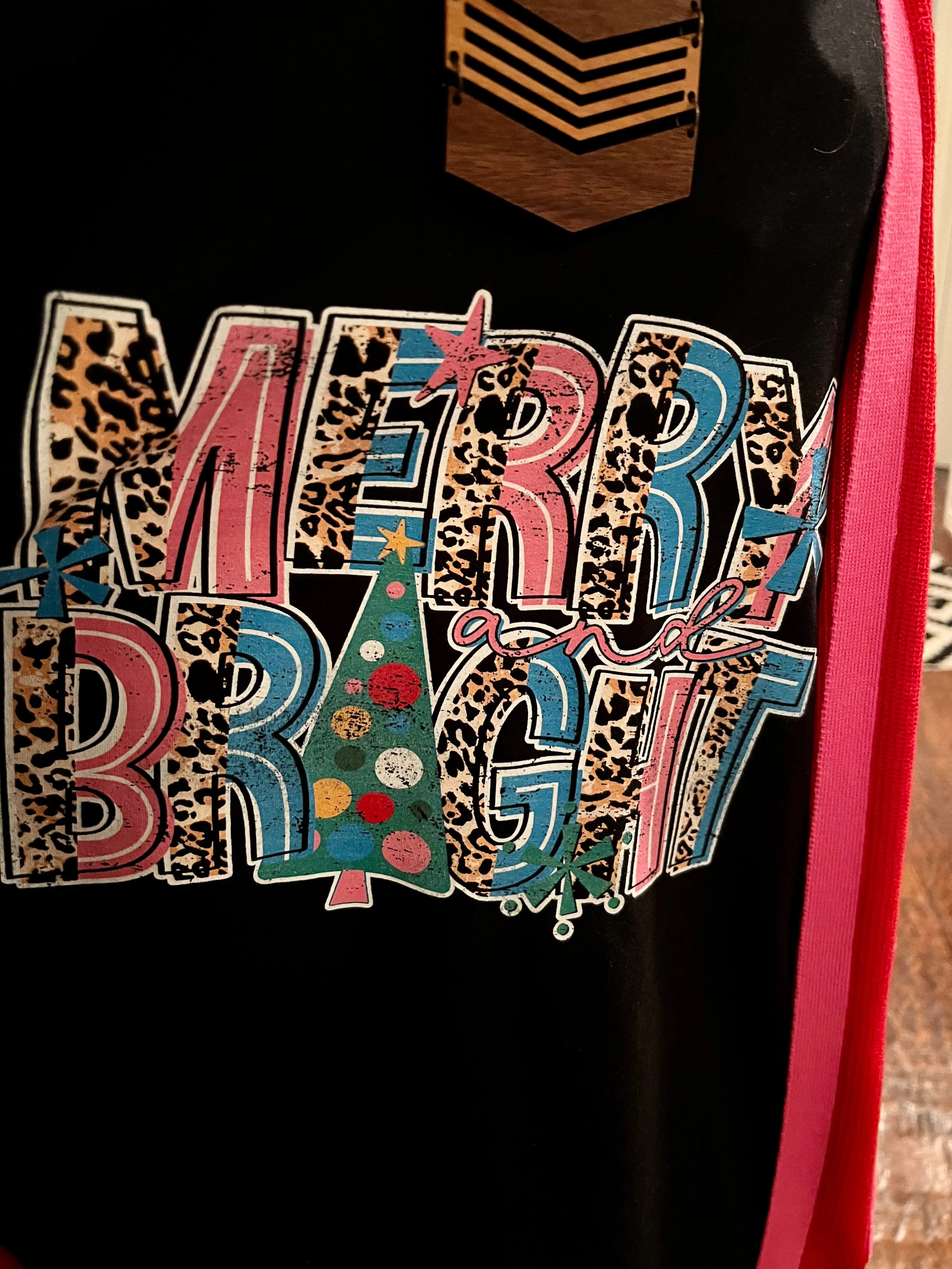 Colorful Merry and Bright Graphic Tee