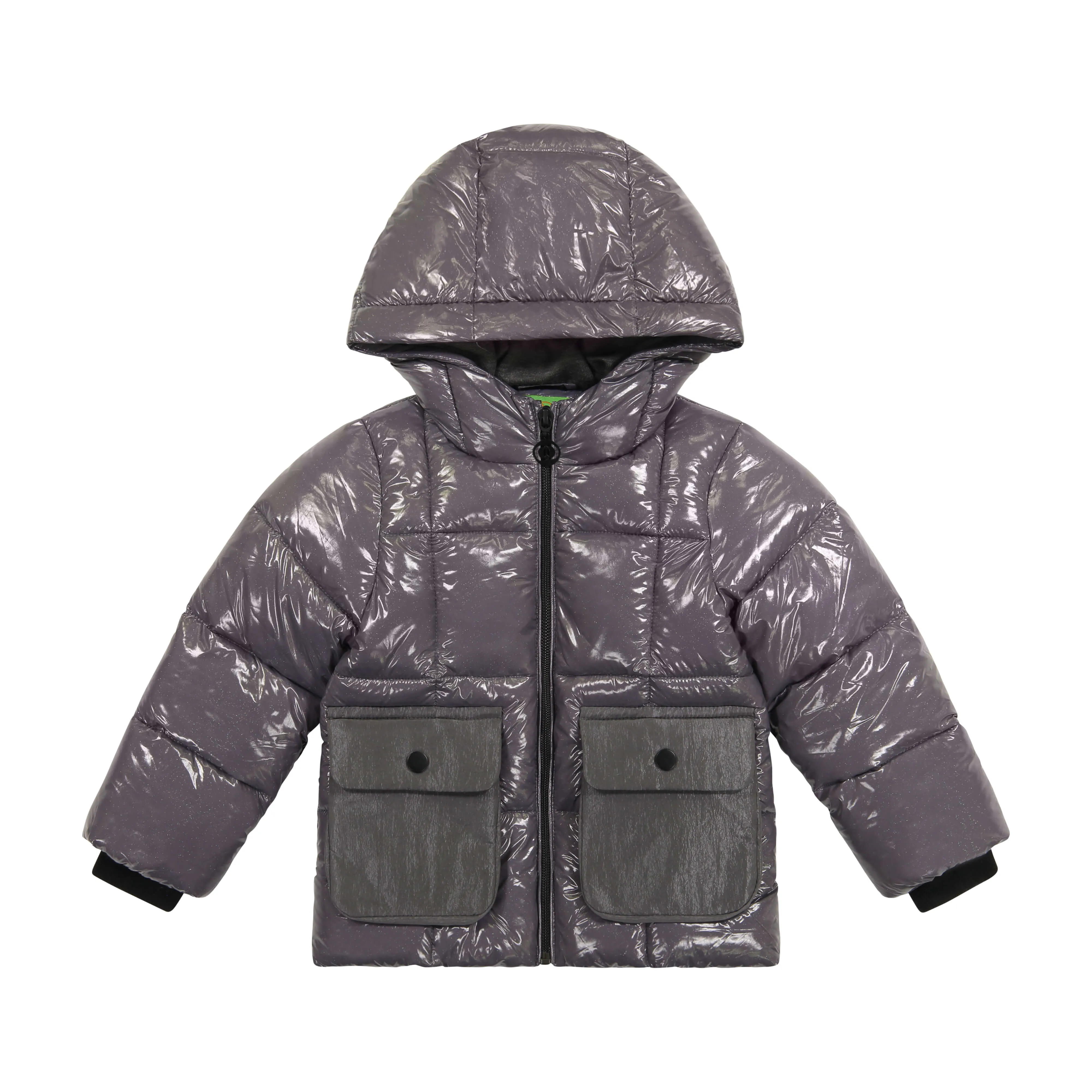 Cozy Coop Kids' Warm Winter Puffer Coat (Unisex) - Steel
