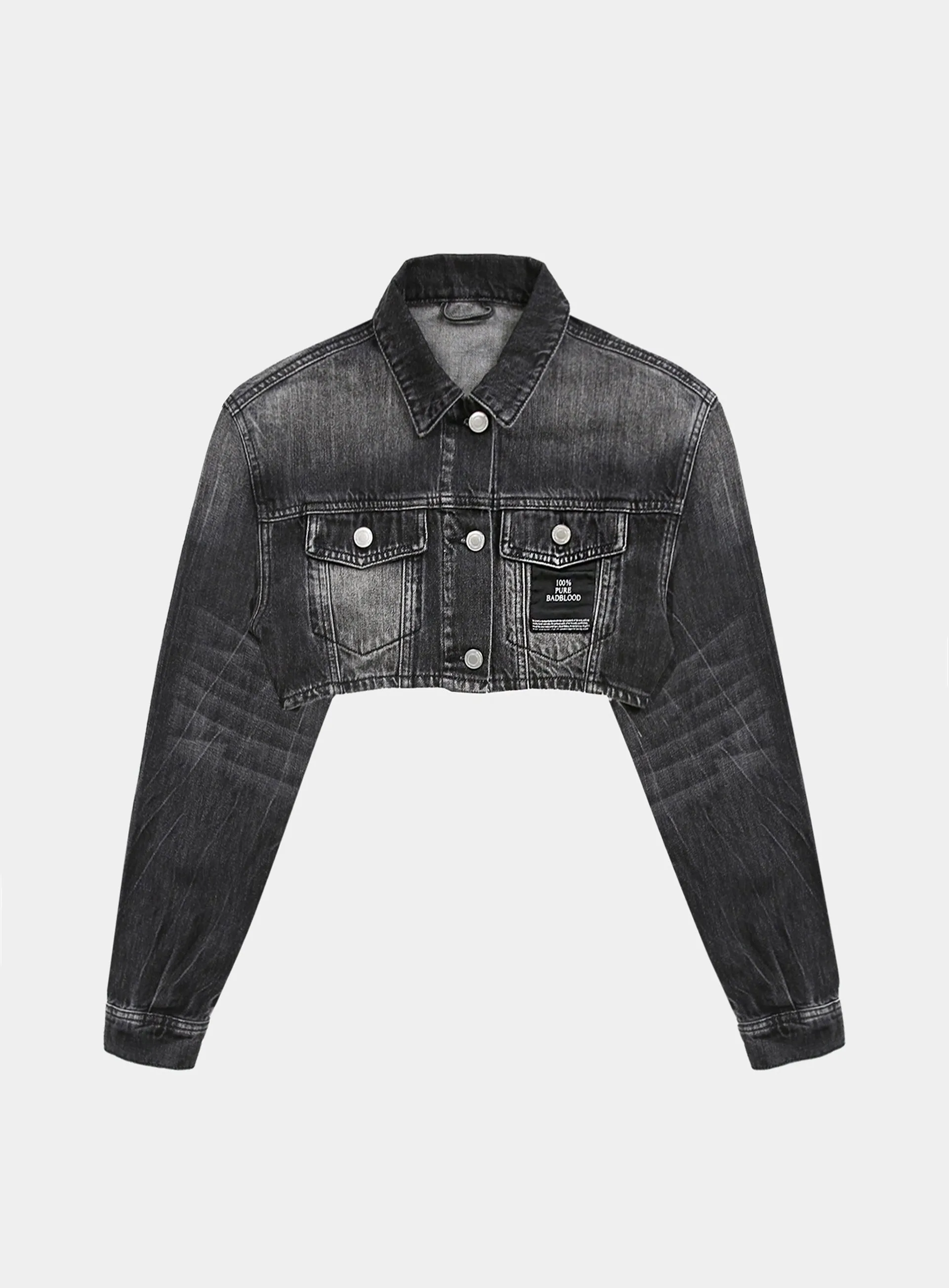 Cropped Denim Jacket and Mini Skirt