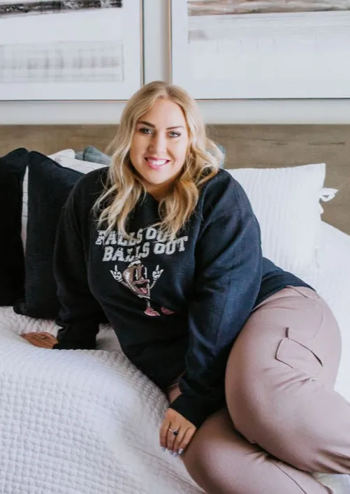 Curvy Falls Out Graphic Sweatshirt