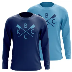 Custom Kansas City Boat Club Long Sleeve Cotton T-Shirt