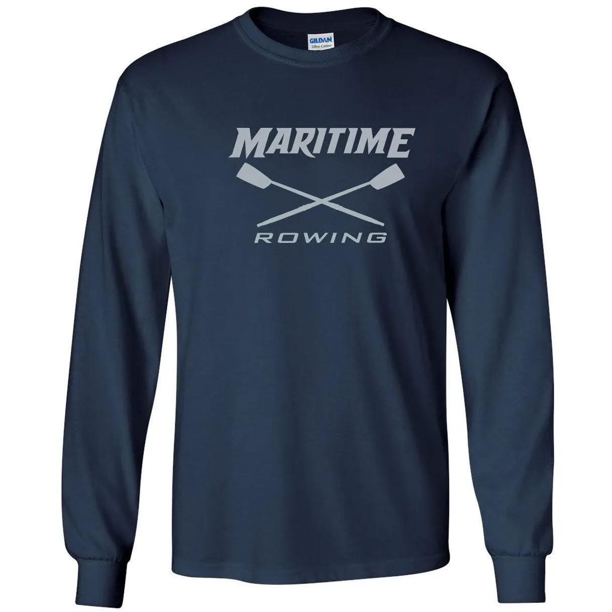 Custom Maritime Rowing Long Sleeve Cotton T-Shirt