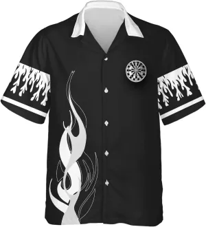 Darts Hawaiian Shirts for Men - Darts Lover Button Down Mens Shirts Short Sleeve Luau Beach Shirt
