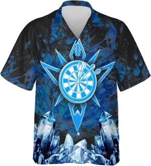 Darts Hawaiian Shirts for Men - Darts Lover Button Down Mens Shirts Short Sleeve Luau Beach Shirt