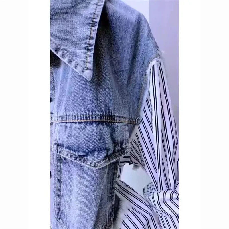Denim Patchwork Shirt