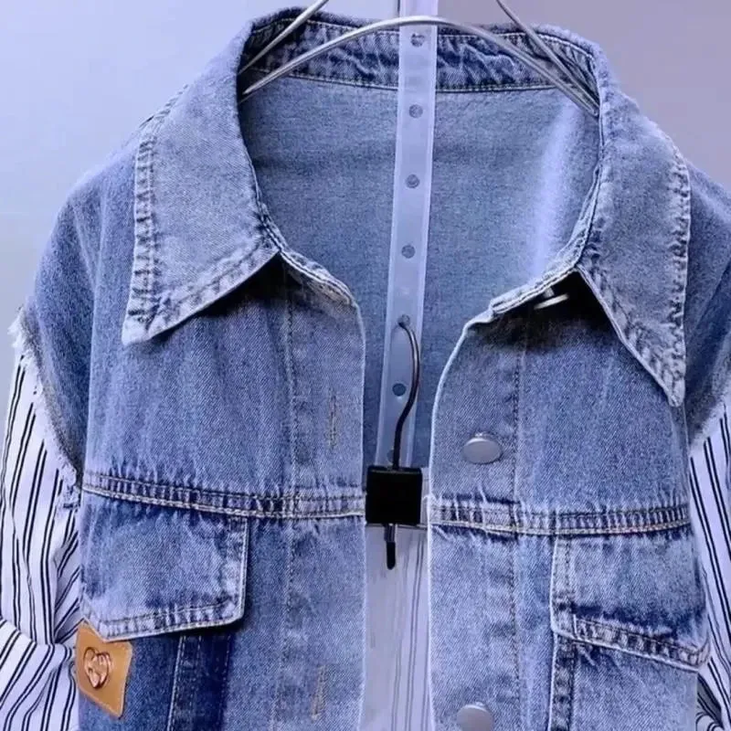 Denim Patchwork Shirt