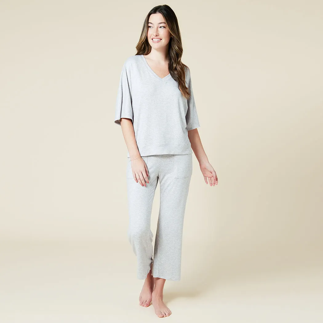 Dream Relaxed V-neck with Capri Lounge Set
