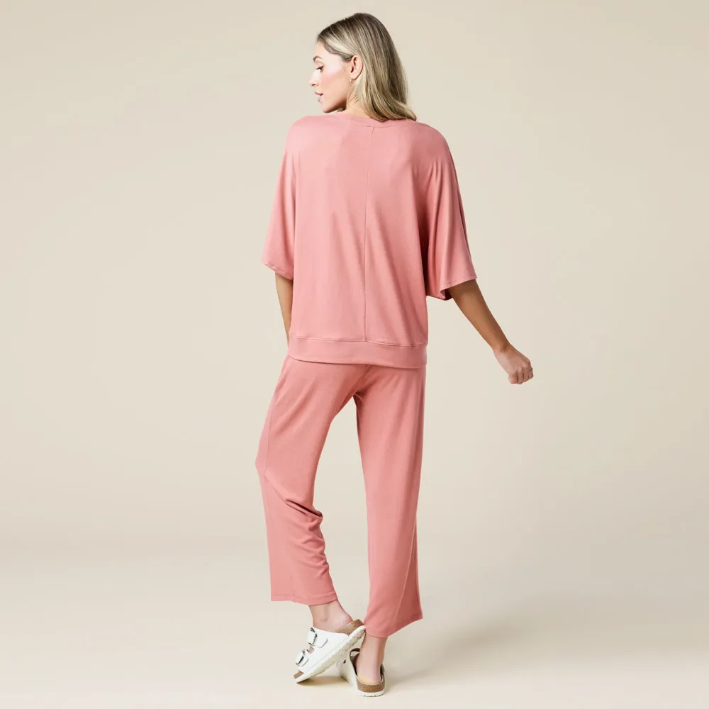 Dream Relaxed V-neck with Capri Lounge Set