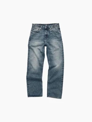 Easy Jeans Mid Blue Dirty