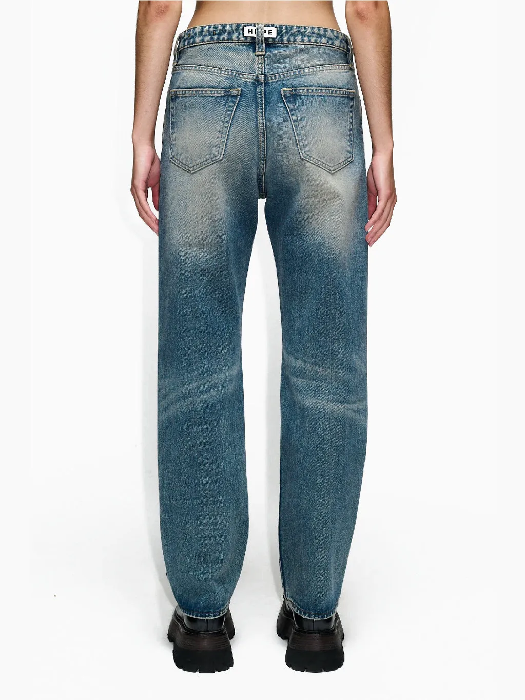 Easy Jeans Mid Blue Dirty