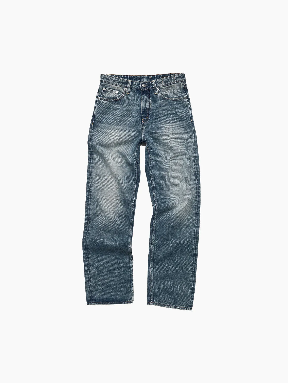 Easy Jeans Mid Blue Dirty