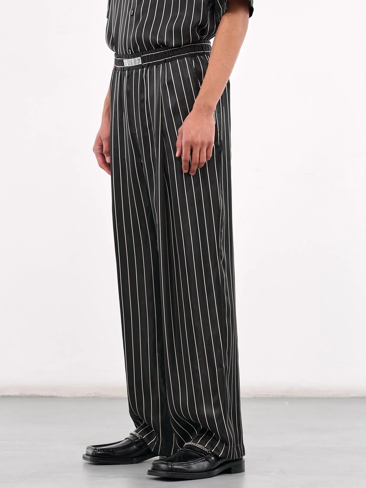 Elasticated Pinstripe Trousers (0713-T735-PINSTRIPES)