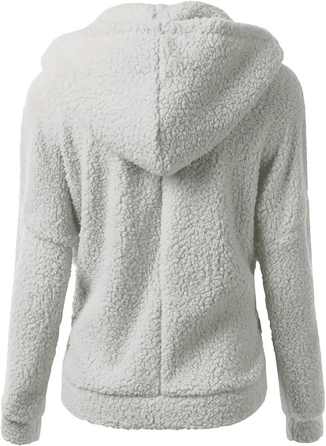 Fleece Jacket Women Plus Size Sherpa Jacket Warm Fuzzy Zip Up Hoodie Comfy Winter Coats Oversized Outerwear